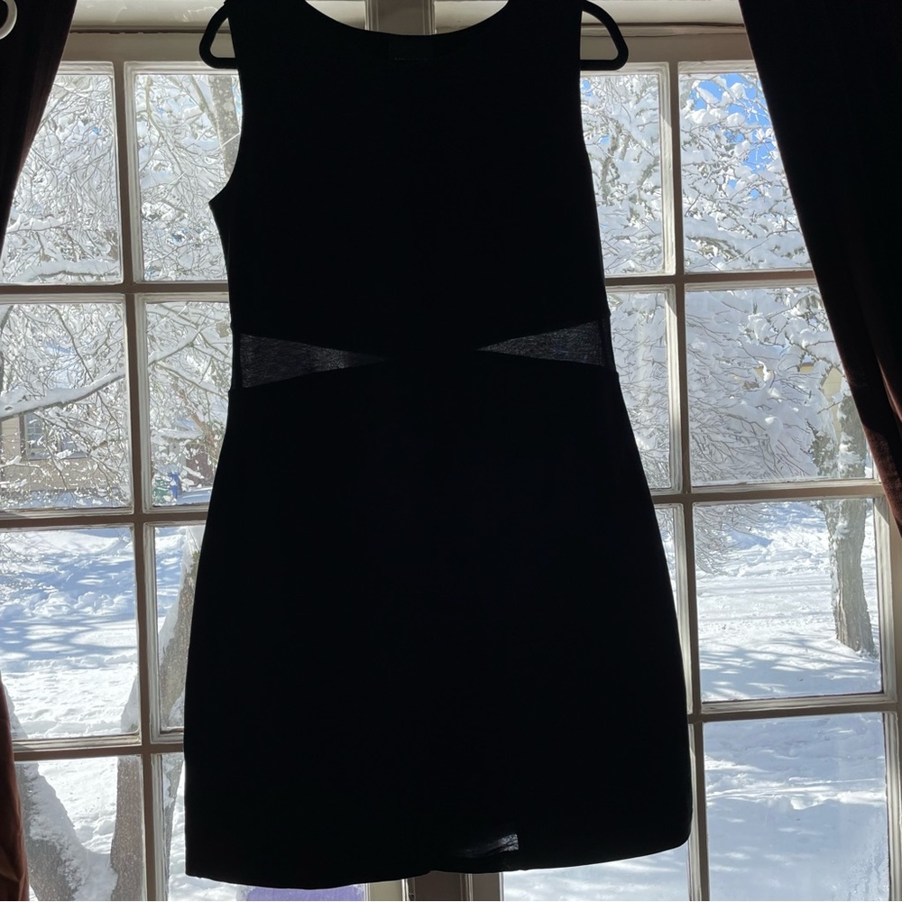 Bitte Kai Rand Sheer Panel Cutout Black Shift Dress Copenhagen - Picture 4 of 12